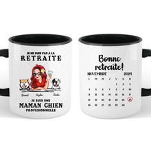 Charger l&#39;image dans la galerie, Retraite T shirt personnalisé, Fête des mères Cadeaux, professionnelle maman chien, Grand-mère, je ne suis pas à la retraite
