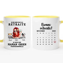 Charger l&#39;image dans la galerie, Retraite T shirt personnalisé, Fête des mères Cadeaux, professionnelle maman chien, Grand-mère, je ne suis pas à la retraite
