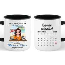 Charger l&#39;image dans la galerie, Retraite T-shirt personnalisé, Fête des mères Cadeaux pour  maman Chien, Plage, été, je ne suis pas à la retraite
