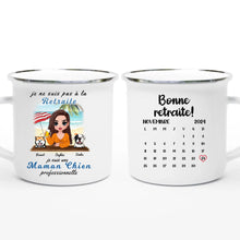 Charger l&#39;image dans la galerie, Retraite T-shirt personnalisé, Fête des mères Cadeaux pour  maman Chien, Plage, été, je ne suis pas à la retraite
