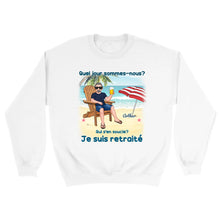 Charger l&#39;image dans la galerie, Date d&#39;anniversaire Mug Calendrier personnalisé, fête des pères Cadeaux pour Papa, Plage, été, Je suis retraité
