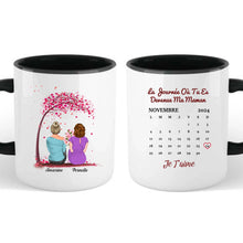 Charger l&#39;image dans la galerie, Date d&#39;anniversaire Porte-clés acrylique coeur personnalisé, Fête des mères Cadeaux, La Journée Où Tu Es Devenue Ma Maman
