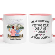Charger l&#39;image dans la galerie, Jusqu&#39;à 5 filles, Porte-clés acrylique coeur personnalisé meilleure amie, pour les meilleures amies, les sœurs
