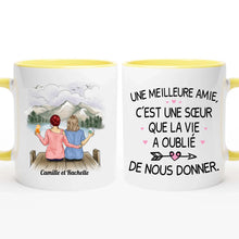 Charger l&#39;image dans la galerie, Jusqu&#39;à 5 filles, Porte-clés acrylique coeur personnalisé meilleure amie, pour les meilleures amies, les sœurs
