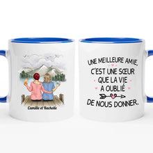 Charger l&#39;image dans la galerie, Jusqu&#39;à 5 filles, Porte-clés acrylique coeur personnalisé meilleure amie, pour les meilleures amies, les sœurs
