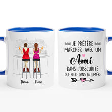 Charger l&#39;image dans la galerie, Jusqu&#39;à 6 filles, Porte-clés acrylique coeur personnalisé meilleure amie, tasse sœurs de cœur, noms et arts personnalisés
