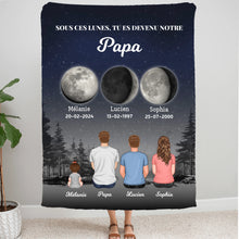 Charger l&#39;image dans la galerie, Phase de Lune Passe partout personnalisé, Fête des pères pour papa, TU ES DEVENU NOTRE Papa
