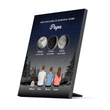 Charger l&#39;image dans la galerie, Phase de Lune Passe partout personnalisé, Fête des pères pour papa, TU ES DEVENU NOTRE Papa

