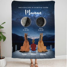 Charger l&#39;image dans la galerie, Phase de Lune Poster personnalisé, Fête des Mères, TU ES DEVENU NOTRE Maman Chevaux
