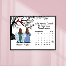 Charger l&#39;image dans la galerie, Calendrier Bloc acrylique personnalisée Mémorial Sympathie Cadeau, commémorer le décès d&#39;un père, mère, grand-père, grand-mère
