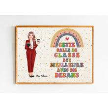 Charger l&#39;image dans la galerie, Enseignante Toile à suspendre personnalisée, Cadeaux pour la fête des enseignants, Cette salle de classe est meilleure avec toi dedans.
