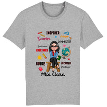 Charger l&#39;image dans la galerie, Enseignante Sac fourre-tout personnalisée, Tote bag Cadeaux pour la fête des enseignants, Enseigner Aimer Inspirer Connecter
