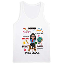 Charger l&#39;image dans la galerie, Enseignante Sac fourre-tout personnalisée, Tote bag Cadeaux pour la fête des enseignants, Enseigner Aimer Inspirer Connecter
