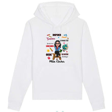 Charger l&#39;image dans la galerie, Enseignante Sac fourre-tout personnalisée, Tote bag Cadeaux pour la fête des enseignants, Enseigner Aimer Inspirer Connecter
