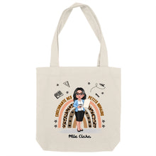 Charger l&#39;image dans la galerie, Enseignante Sac fourre-tout personnalisée, Tote bag Cadeaux pour la fête des enseignants, Enseignante de petits humains
