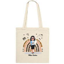 Charger l&#39;image dans la galerie, Enseignante Sac fourre-tout personnalisée, Tote bag Cadeaux pour la fête des enseignants, Enseignante de petits humains
