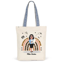 Charger l&#39;image dans la galerie, Enseignante Sac fourre-tout personnalisée, Tote bag Cadeaux pour la fête des enseignants, Enseignante de petits humains
