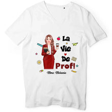 Charger l&#39;image dans la galerie, Enseignante Sac fourre-tout personnalisée, Tote bag Cadeaux pour la fête des enseignants, La vie de prof
