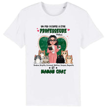 Charger l&#39;image dans la galerie, Professeure Sweat-shirt personnalisée, Cadeaux pour la fête des enseignants, Un peu occupée à être professeure et maman chat
