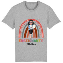 Charger l&#39;image dans la galerie, Enseignante Sac fourre-tout personnalisée, Tote bag Cadeaux pour la fête des enseignants, Enseignant, arc-en-ciel
