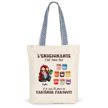 Charger l&#39;image dans la galerie, Enseignante Sac fourre-tout personnalisée, Tote bag Cadeaux pour la fête des enseignants, L’enseignement c’est mon truc
