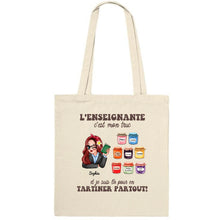 Charger l&#39;image dans la galerie, Enseignante Sac fourre-tout personnalisée, Tote bag Cadeaux pour la fête des enseignants, L’enseignement c’est mon truc
