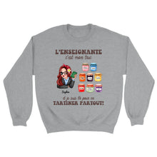Charger l&#39;image dans la galerie, Enseignante Sac fourre-tout personnalisée, Tote bag Cadeaux pour la fête des enseignants, L’enseignement c’est mon truc
