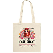 Charger l&#39;image dans la galerie, Sac fourre-tout personnalisée, Tote bag Cadeaux pour la fête des enseignants, Mode enseignant toute la journée, tous les jours

