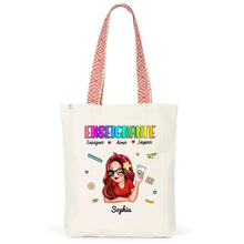 Charger l&#39;image dans la galerie, Enseignante Sac fourre-tout personnalisée, Tote bag Cadeaux pour la fête des enseignants, Enseigner Aimer Inspirer l&#39;été
