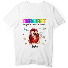 Charger l&#39;image dans la galerie, Enseignante Sac fourre-tout personnalisée, Tote bag Cadeaux pour la fête des enseignants, Enseigner Aimer Inspirer l&#39;été
