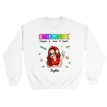 Charger l&#39;image dans la galerie, Enseignante Sac fourre-tout personnalisée, Tote bag Cadeaux pour la fête des enseignants, Enseigner Aimer Inspirer l&#39;été
