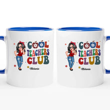 Charger l&#39;image dans la galerie, Enseignante Sac fourre-tout personnalisée, Tote bag Cadeaux pour la fête des enseignants, Club des profs cool
