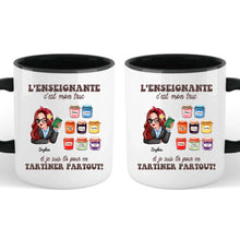 Charger l&#39;image dans la galerie, Enseignante Sac fourre-tout personnalisée, Tote bag Cadeaux pour la fête des enseignants, L’enseignement c’est mon truc

