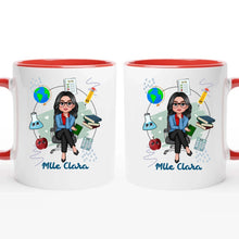 Charger l&#39;image dans la galerie, Enseignante Sac fourre-tout personnalisée, Tote bag Cadeaux pour la fête des enseignants, Les choses de l&#39;enseignant
