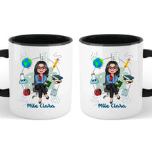 Charger l&#39;image dans la galerie, Enseignante Sac fourre-tout personnalisée, Tote bag Cadeaux pour la fête des enseignants, Les choses de l&#39;enseignant
