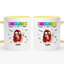 Charger l&#39;image dans la galerie, Enseignante Sac fourre-tout personnalisée, Tote bag Cadeaux pour la fête des enseignants, Enseigner Aimer Inspirer l&#39;été
