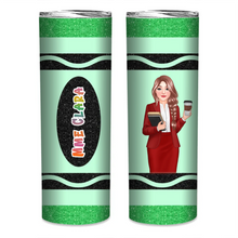 Charger l&#39;image dans la galerie, Professeure gobelet isotherme slim personnalisée Nom, Mug de voyage Cadeaux pour la fête des enseignante
