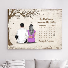 Charger l&#39;image dans la galerie, Calendrier Gobelet personnalisée, Tumbler Cadeaux  pour mari et femme, les couples année ensemble, La Meilleure Journée De Toutes
