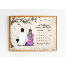Charger l&#39;image dans la galerie, Calendrier Gobelet personnalisée, Tumbler Cadeaux  pour mari et femme, les couples année ensemble, La Meilleure Journée De Toutes
