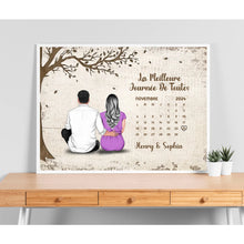 Charger l&#39;image dans la galerie, Calendrier Gobelet personnalisée, Tumbler Cadeaux  pour mari et femme, les couples année ensemble, La Meilleure Journée De Toutes
