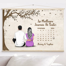 Charger l&#39;image dans la galerie, Calendrier Gobelet personnalisée, Tumbler Cadeaux  pour mari et femme, les couples année ensemble, La Meilleure Journée De Toutes
