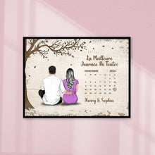 Charger l&#39;image dans la galerie, Calendrier Gobelet personnalisée, Tumbler Cadeaux  pour mari et femme, les couples année ensemble, La Meilleure Journée De Toutes
