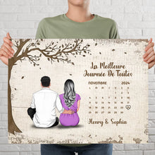 Charger l&#39;image dans la galerie, Calendrier Gobelet personnalisée, Tumbler Cadeaux  pour mari et femme, les couples année ensemble, La Meilleure Journée De Toutes
