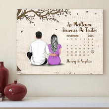 Charger l&#39;image dans la galerie, Calendrier Gobelet personnalisée, Tumbler Cadeaux  pour mari et femme, les couples année ensemble, La Meilleure Journée De Toutes
