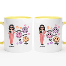 Charger l&#39;image dans la galerie, Professeure Tasse de voyage personnalisée, Gobelet Cadeaux pour enseignants, Heureuse de voir ton visage
