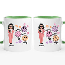 Charger l&#39;image dans la galerie, Professeure Tasse de voyage personnalisée, Gobelet Cadeaux pour enseignants, Heureuse de voir ton visage
