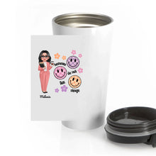 Charger l&#39;image dans la galerie, Professeure Tasse de voyage personnalisée, Gobelet Cadeaux pour enseignants, Heureuse de voir ton visage

