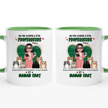 Charger l&#39;image dans la galerie, Professeure Tasse de voyage personnalisée, Gobelet Cadeaux pour enseignants, Un peu occupée à être professeure et maman chat
