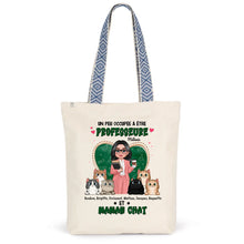 Charger l&#39;image dans la galerie, Professeure Tasse de voyage personnalisée, Gobelet Cadeaux pour enseignants, Un peu occupée à être professeure et maman chat
