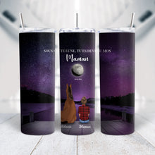 Charger l&#39;image dans la galerie, Phase de Lune Gobelet personnalisé, Tumbler Pour Fête des Mères, TU ES DEVENU NOTRE Maman Chevaux
